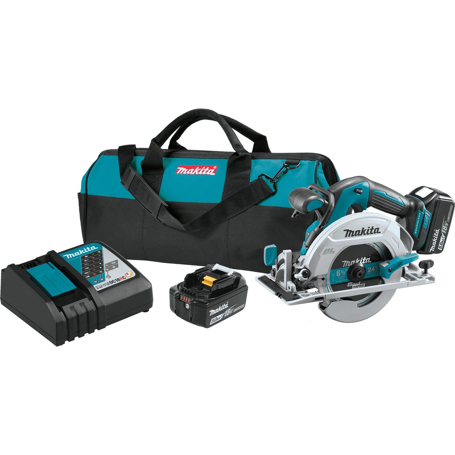 18V LXT® Lithium-Ion Brushless Cordless 6-1/2″ Circular Saw Kit (5.0Ah)