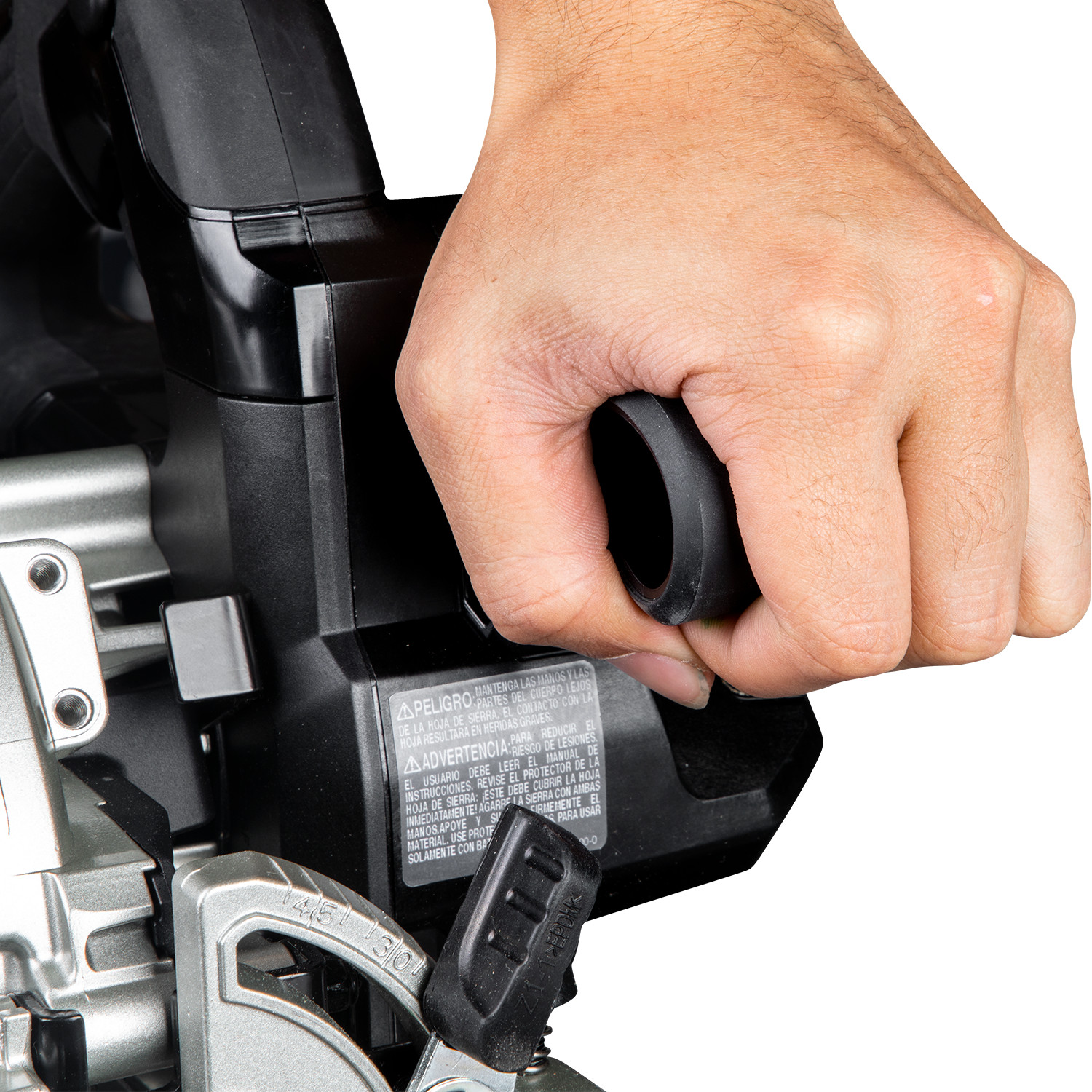 Makita XSH04ZB Hand on front grip Makita XSH04ZB Hand on front grip